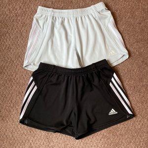 2 Girls Adidas Shorts M 10/12